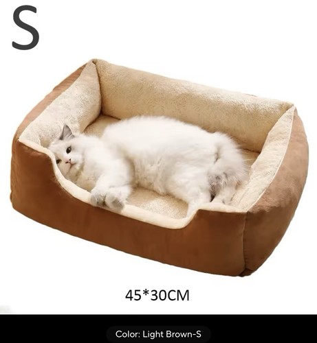 Dog Bed Cat Beds Soft Washable Fleece Puppy Cushion Warm Pet Basket Quality Bed - Picture 12 of 17