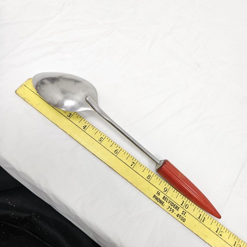 Vintage ANDROCK BULLET RED Bakelite SERVING COOKING SPOON Kitchen Utensil USA - Picture 6 of 6