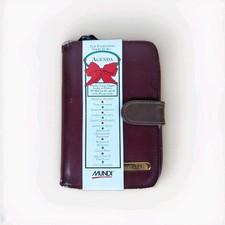Vintage NOS Mundi Address and Agenda Organizer Wallet Book Burgundy 6.5"x4.5" Vintage NOS Mundi Address and Agenda Organizer Wallet Book Burgundy 6.5"x4.5" - Image 1