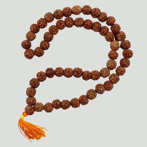 Collana per la preghiera - Rudraksha Mala - Collana Sadhu 1 cm - mendicante mona - Picture 3 of 5