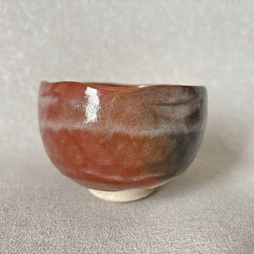 Vintage Matcha Bowl Raku ware Red Raku tea bowl Raku stamp Tea bowl - Picture 5 of 9