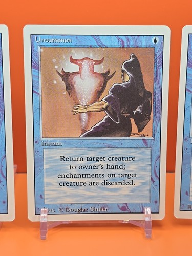 🔵🔵🔵 (4) 1994 MAGIC The Gathering UNSUMMON REVISED 3RD EDITION PLAYED 🔵🔵🔵2 - Picture 4 of 10