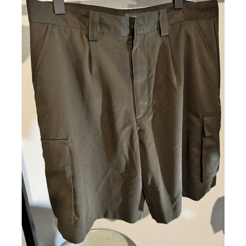 NWT Croft & Barrow Men's Size 36 Shorts Pleated Front Olive Khaki - Picture 1 of 5