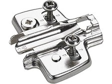 HETTICH 9075066 Kreuzmontageplatte  Stahl vernickelt D=1,5 mm Ø 5 x 7,5 mm mit P