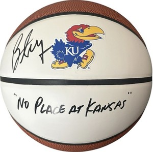 Kansas Jayhawks Bill Self Signed Basketball JSA Certified KU No Place Like KS