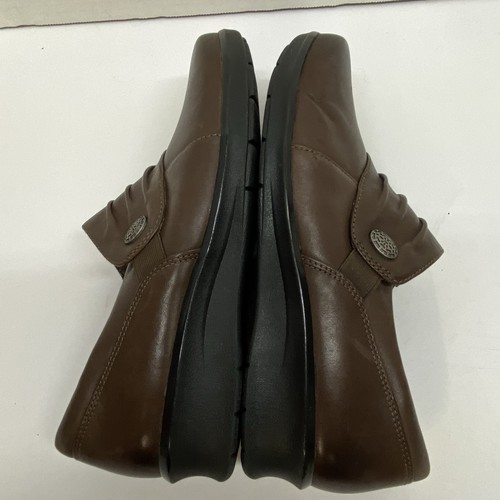Clarks Collection Ultimate Comfort Schuh Braun Leder Slipper Größe 7,5 W - Bild 8 von 17