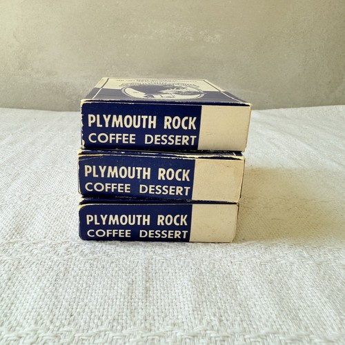 Vintage Gelatine Powder Boxes Lot of 3 Plymouth Rock Coffee - Picture 4 of 7