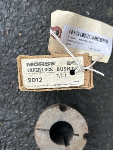Morse 1210 1-3/16 Taper Bushings New Old Stock W/ Hardware - Picture 2 of 4