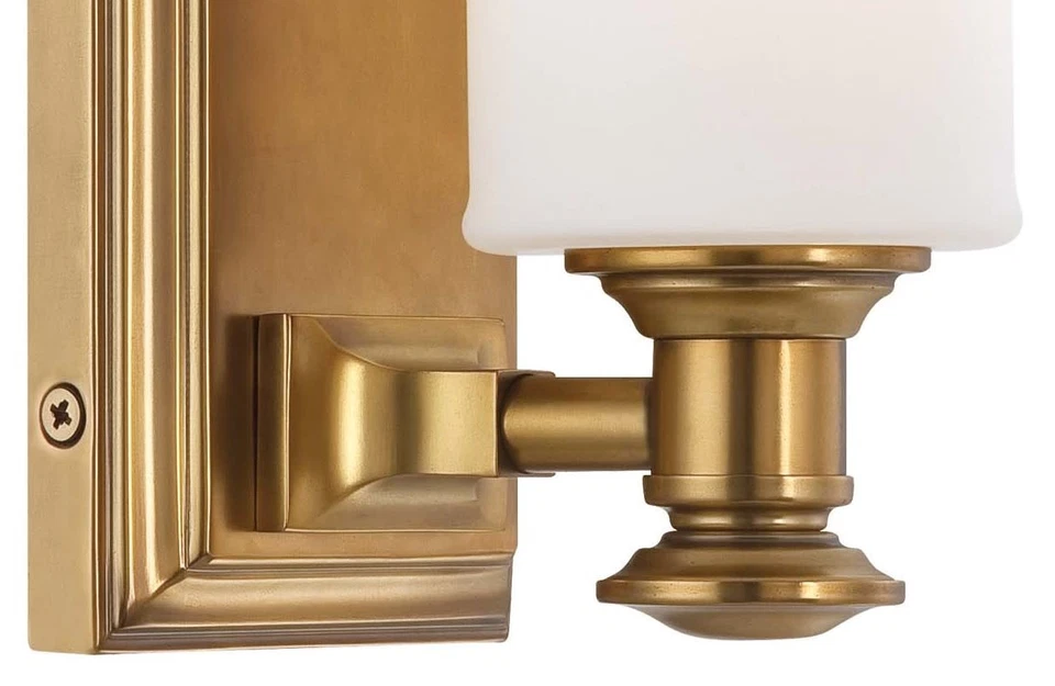 Aplique de baño Minka Lavery 5171 dorado de 1 luz de la colección Harbour Point Foto 3 de 4