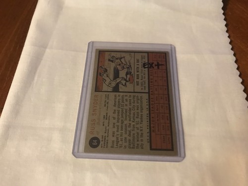 1962 Topps Baseball Russ Snyder #64 Ex+ - Picture 2 of 2