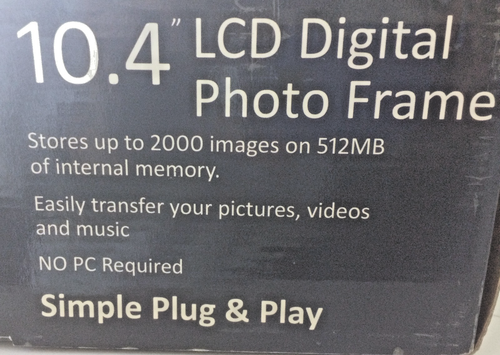 10.4 Inch Digital Photo Frame In Original Box - Panttouch - Includes Wood Frame - Picture 6 of 7