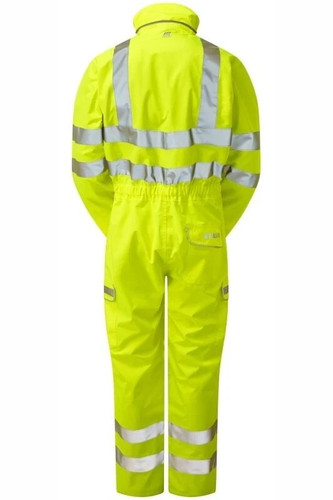 Pulsar Yellow High Visibility Waterproof and Breathable Coverall – P522 - Small - Picture 2 of 3