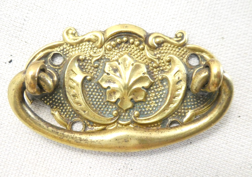 Bundle Antique Brass Drop Handle Baroque Cabinet Pull Handles - Picture 5 of 16