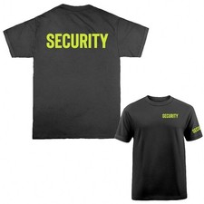 "Security" Size S-5XL Front/Back Event Staff Uniform T-shirt