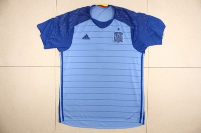 Trikot Adidas Spain Größe L Blau Heim Shirt Jersey Goalkeeper
