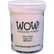 WOW Embossing Powder Super Fine 15ml-Clear Gloss - WOW-SF-WA01