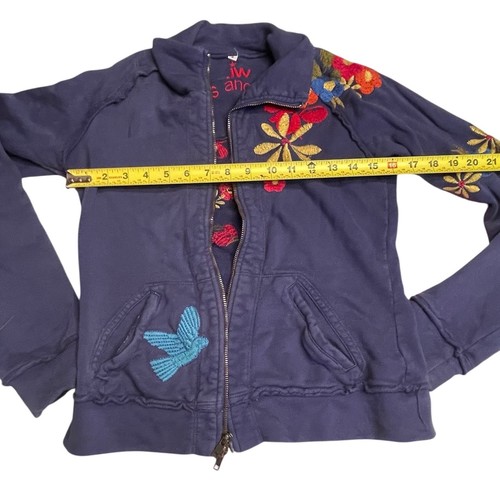 MAKEL Johnny Was Blumen bestickt Damen Jacke klein Boho Vögel Peace Hippie - Bild 3 von 12