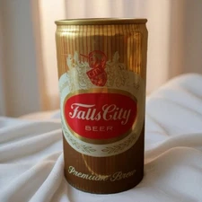 Vintage Beer Can Falls City All Grain Beer Pull Tab Empty