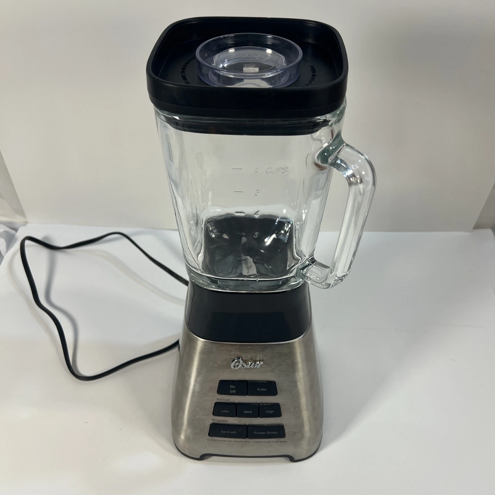 Oster Blender 600W 3 Speed + ice Crush & Frozen Drink Settings Glass Jar Tested
Opens in a new windo