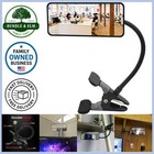 Glass Clip-On Security Mirror Durable Convex Rectangular for Desk and Safety