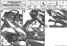 Givi SR78 Baca Aprilia Sr 50 Ditech 1997-2005
