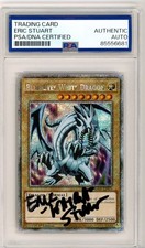 PSA Eric Stuart Blue-Eyes White Dragon (Platinum Secret Rare) RA03-EN079