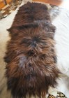 NATURAL RUSTY TONES - A  DOUBLE SKIN  LONG WOOL ICELANDIC SHEEPSKIN RUG