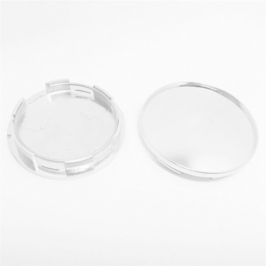 Tapacubos centrales de rueda de coche plateados ABS de 4 piezas diámetro exterior universal 68 mm Foto 3 de 4