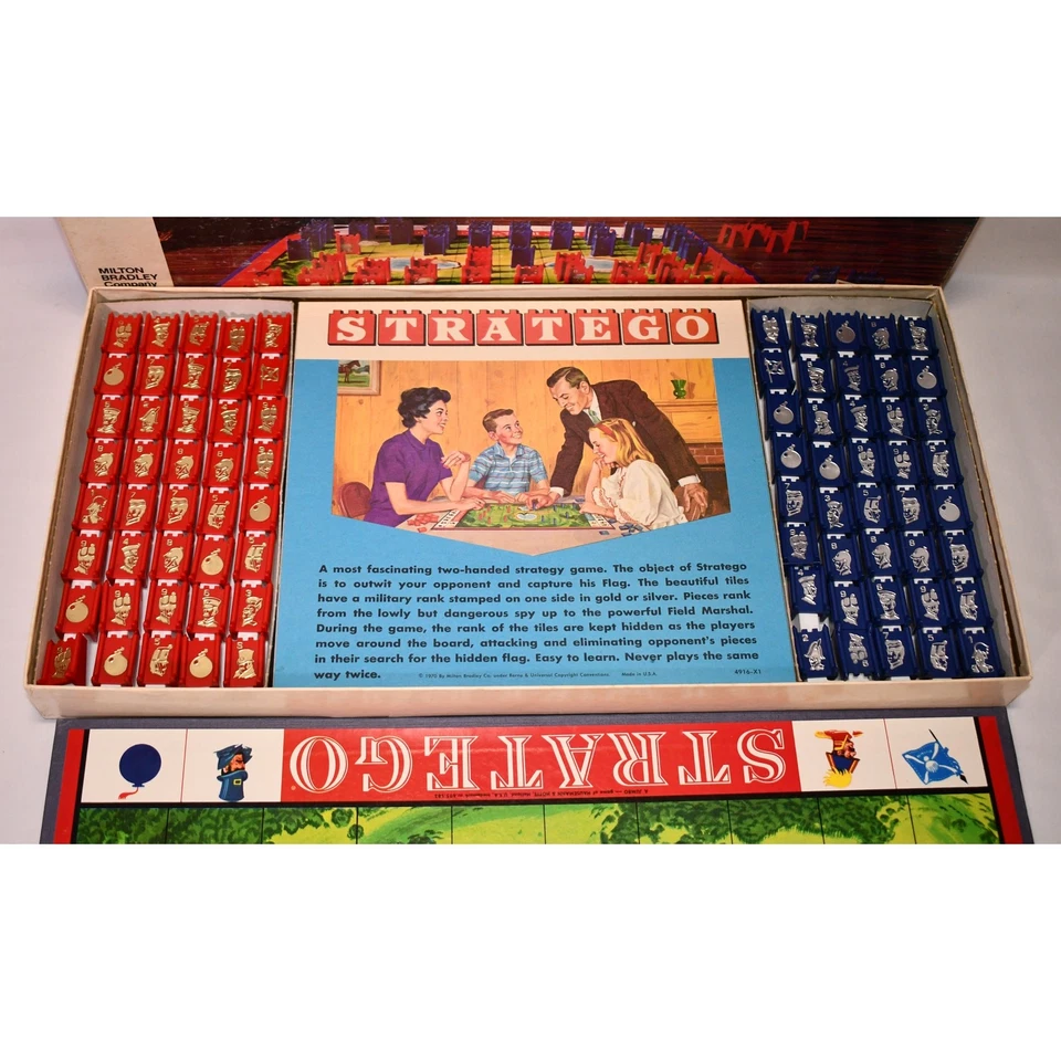 Complete Vintage 1977 Stratego Milton Bradley MB Board Game Strategy 1025!!! - Image 4 of 4