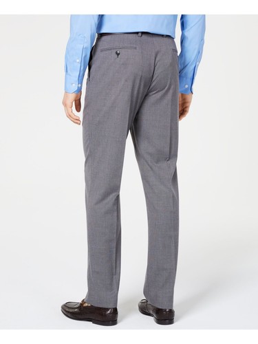 VINCE CAMUTO Mens Gray Flat Front Slim Fit Stretch Suit Separate Pants W32/ L34 - Picture 2 of 9