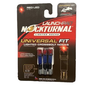 Nockturnal Launchpad Crossbow Universal Carbon Express Nock Red 3pk