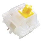 36 PCS Gateron Milky Yellow Pro V2 Switches Pre-Lubed Linear 5-Pin for MX