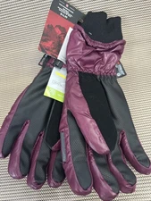 Swiss Tech Quilted Ski Gloves Women S/M Purple