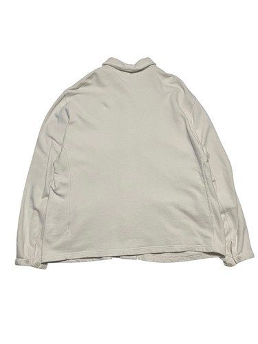 Giacca scialle interloop uomo Buck Mason cappotto lavoro Terry avorio cotone XL XXL - Foto 4 di 7