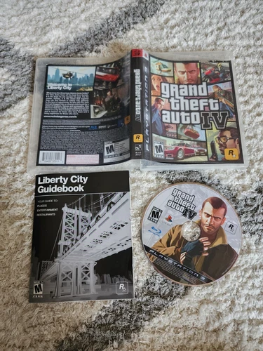 Grand Theft Auto IV (Sony PlayStation 3 PS3, 2008) w/Manual, GTA IV Tested 