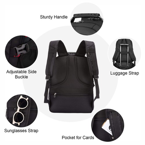 Travel Laptop Backpack Waterproof Anti Theft Backpack with Lock and USB Char - Picture 5 of 8