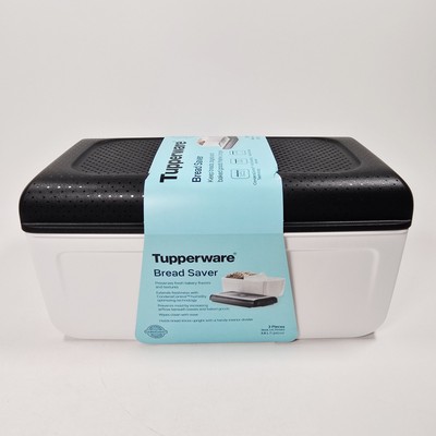 NEW Tupperware Bread Saver Moisture Control Bread Box 3.8L 3 pc Smoke Free Home