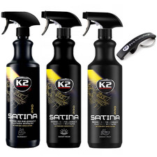 K2 SATINA PRO Innenraumreiniger Cockpitpflege Cockpitspray 3 Düfte 1Liter
