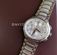 Davidoff Very Zino Oval Chronograph Automatic Swiss Stainless ETA7750 From Japan