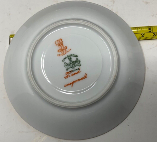 1919 Königliches Bayreuth Wappen Sangerhausen Bayern Demitasse Tasse & Untertasse NEU - Bild 6 von 10