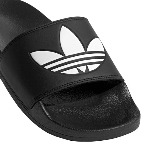 ADIDAS BLACK AND WHITE SLIDES ADI ADILETTE LITE SANDALS SIZE 8 - Picture 5 of 6