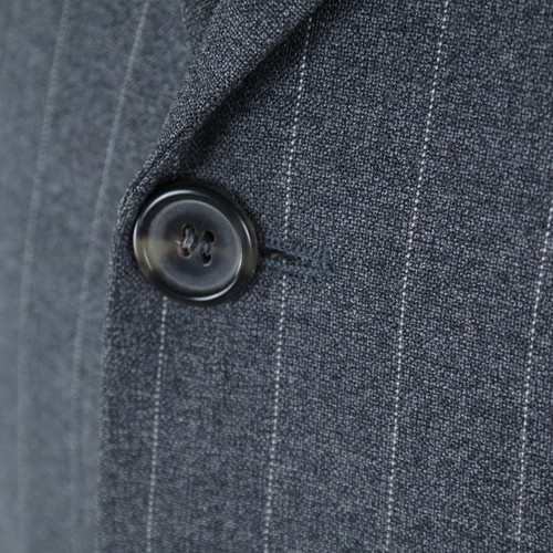 Mens HUGO BOSS Sport Coat 46R US Size Striped Grey Wool Blazer Jacket - Picture 8 of 15
