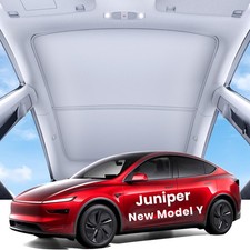Tesla Model Y Sunshade Roof Cover 2025-2026 2PCS Gray Heat Insulation