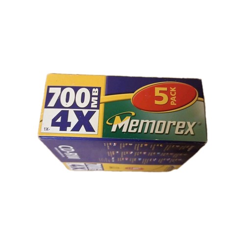 Memorex Cd-Rw Rewritable 700Mb X4 5 Pack Brand New Vintage - Picture 7 of 7