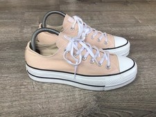 Converse Chuck Taylor All Star Lift Platform Sneaker Women's Size 8 Nude Peach