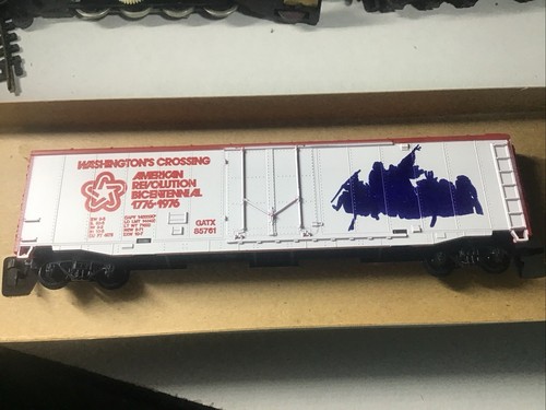 TYCO HO Washington’s Crossing Rare Lawsuit Version Bicentennial 50 Foot Box Car - Picture 4 of 6