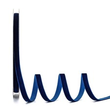 Navy Blue Velvet Ribbon 3/8 Inch x 20Yd, for Gift Wrapping,Hair