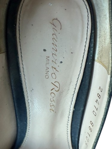 Gianvito Rossi Pumps schwarz Seide Stilettoabsatz Größe 36,5 US 6,5 Satin spitz zulaufend - Bild 11 von 11
