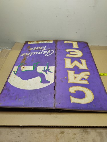 Bandeja de cenizas de metal 3D vintage Camel Cigarettes R J Reynolds Country Store 24" ht - Imagen 15 de 20