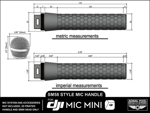 DJI Mic Mini Traditional Microphone Grip Interview Handle SM58 Style - Picture 9 of 13